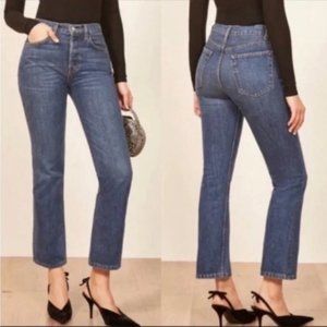 Reformation Jodi Kick Flare Jeans In Teton